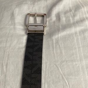 Michael Kors Women Black MK logo Monogram Belt